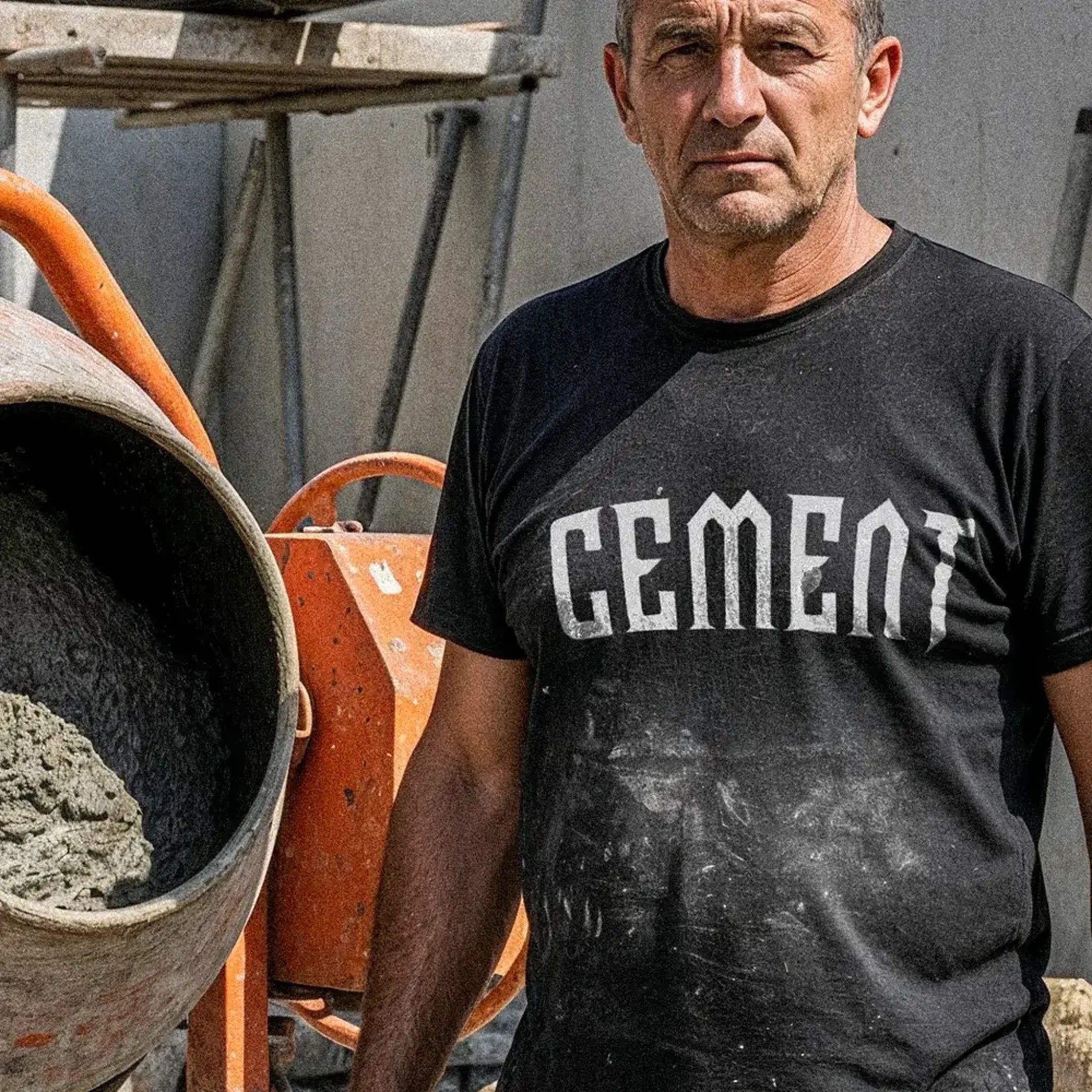 Cement póló egyedi felirattal