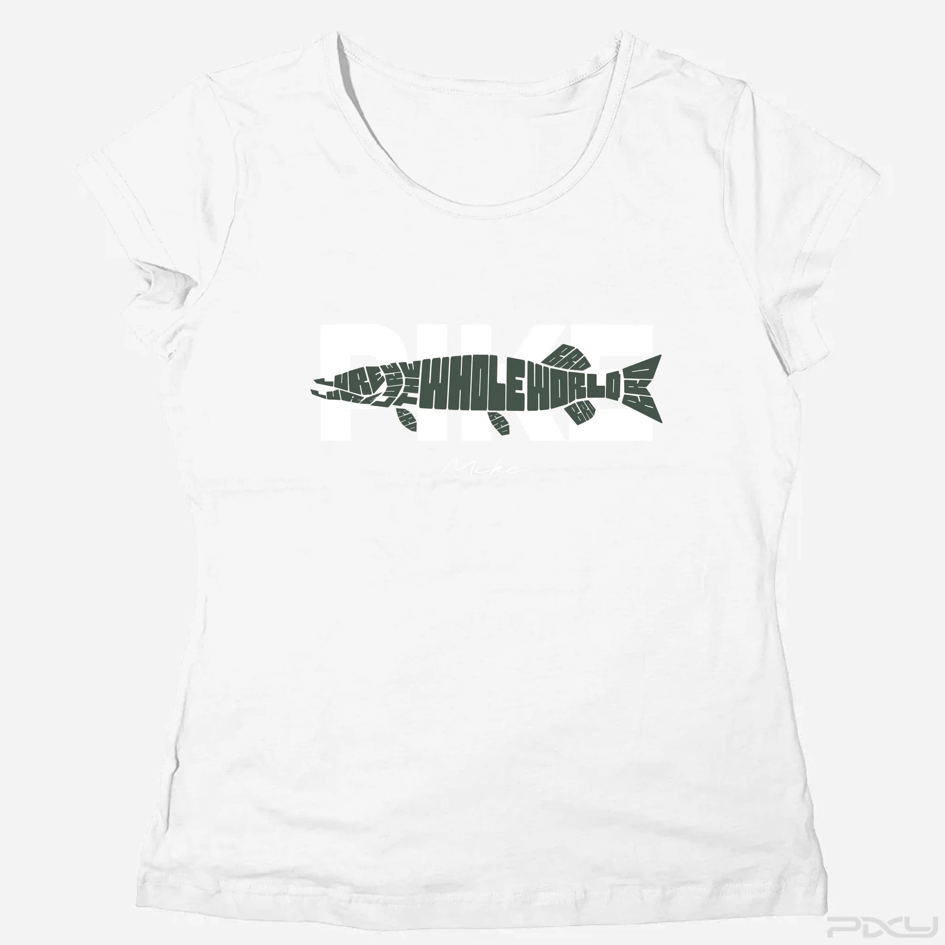 Egyedi horgász női póló Kecskemét