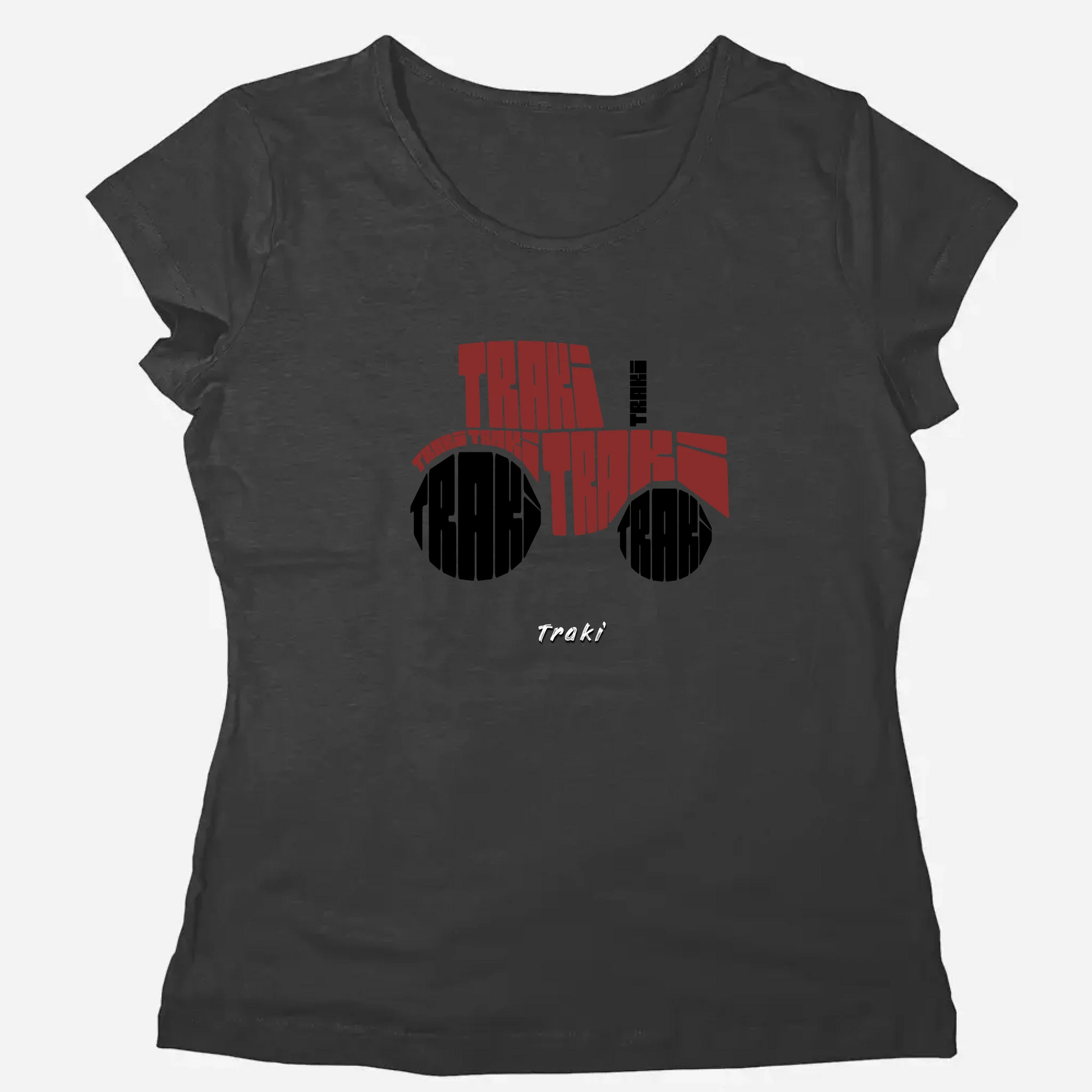 Traktoros egyedi szöveges női póló