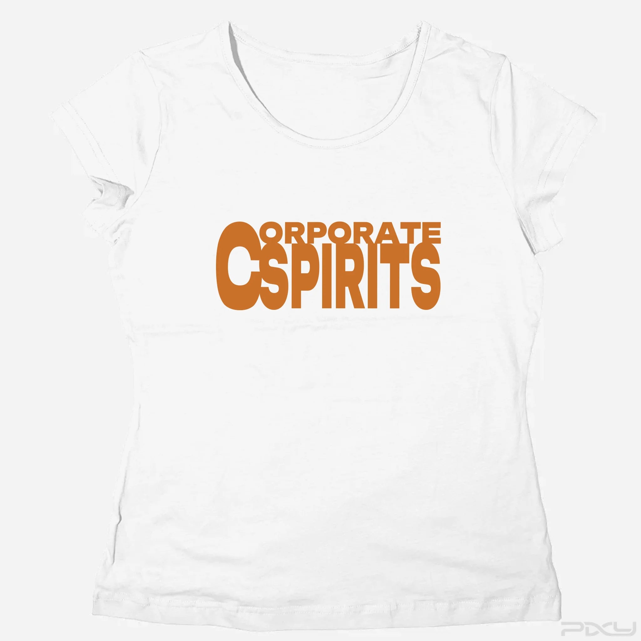 Corporate spirits egyedi feliratos női póló Kecskemét