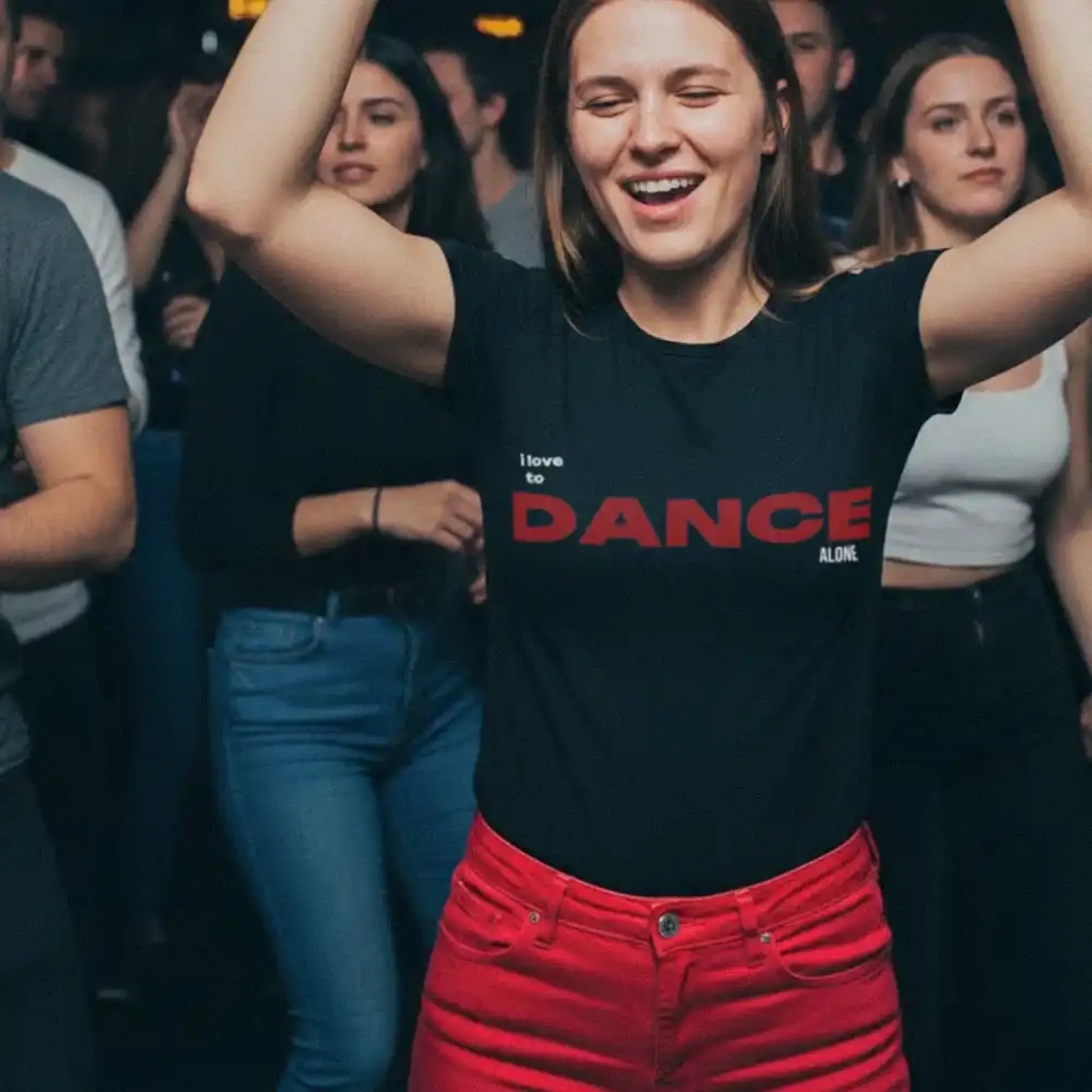 I love to dance egyedi feliratos póló